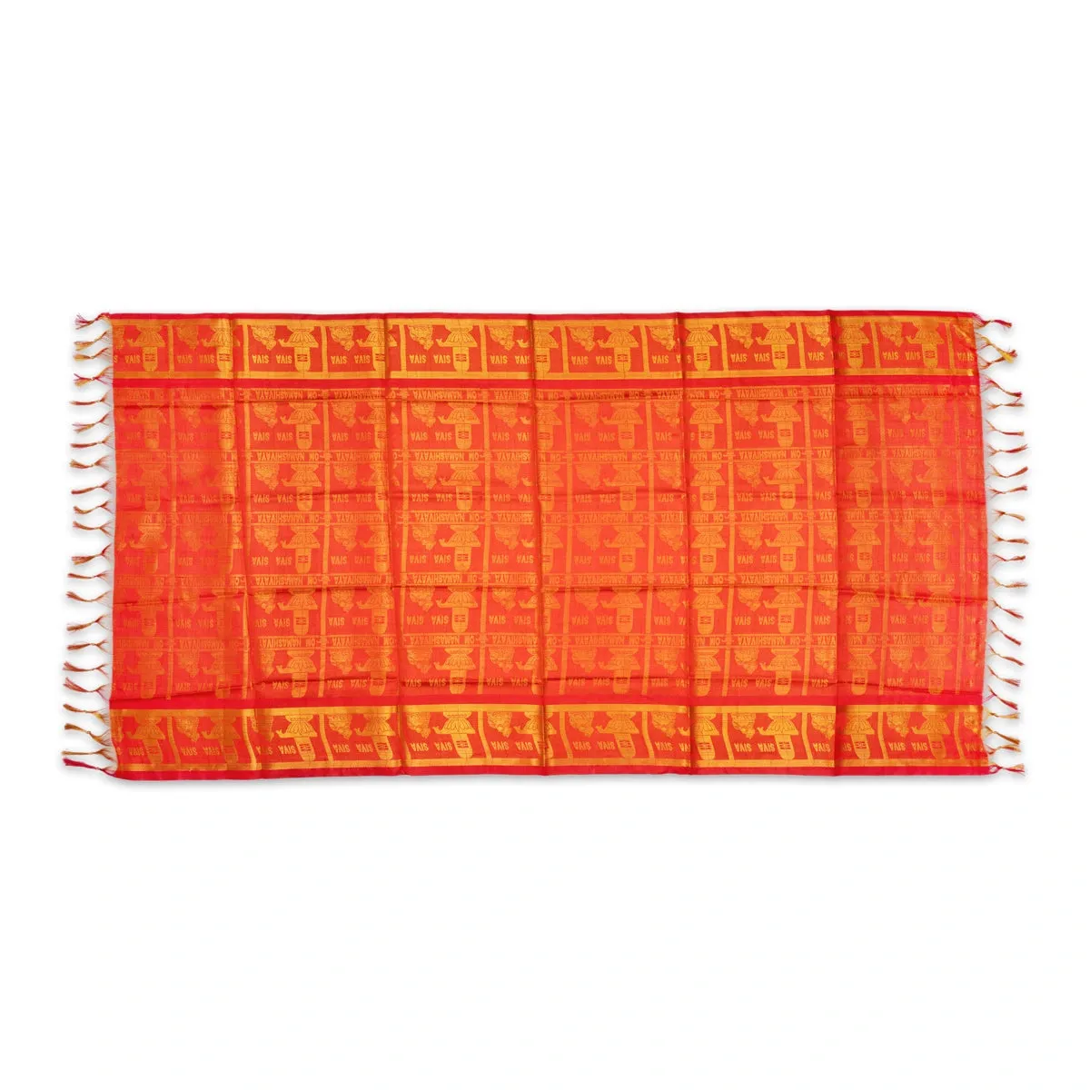 Ponnadai Shawl - 2 Mtr | Shiva Shiva Design Towel/ Jari Angavastram for Men & Women