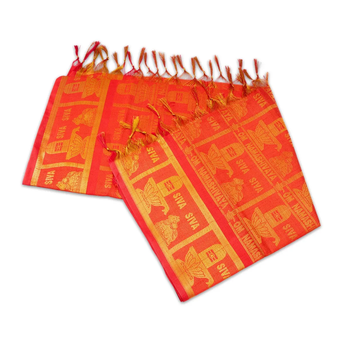 Ponnadai Shawl - 2 Mtr | Shiva Shiva Design Towel/ Jari Angavastram for Men & Women