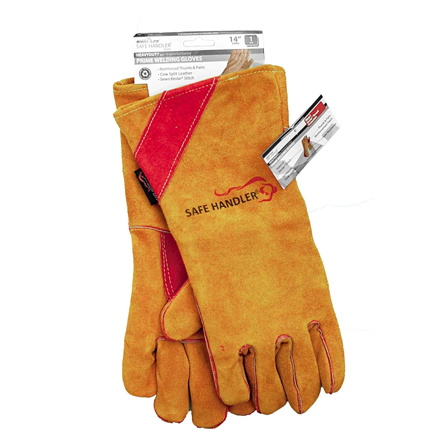 Prime Welding Gloves with Kevlar Thread Protection, Reinforced Thumb & Palm