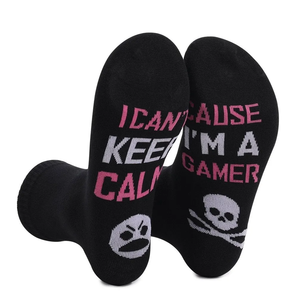 Printed DO NOT DISTURB BUSY GAMING Socks