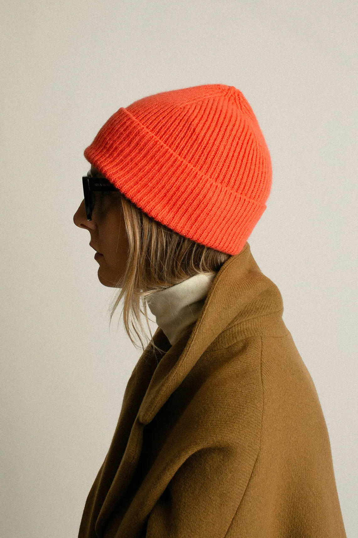 Salmon Cashmere Bea Beanie