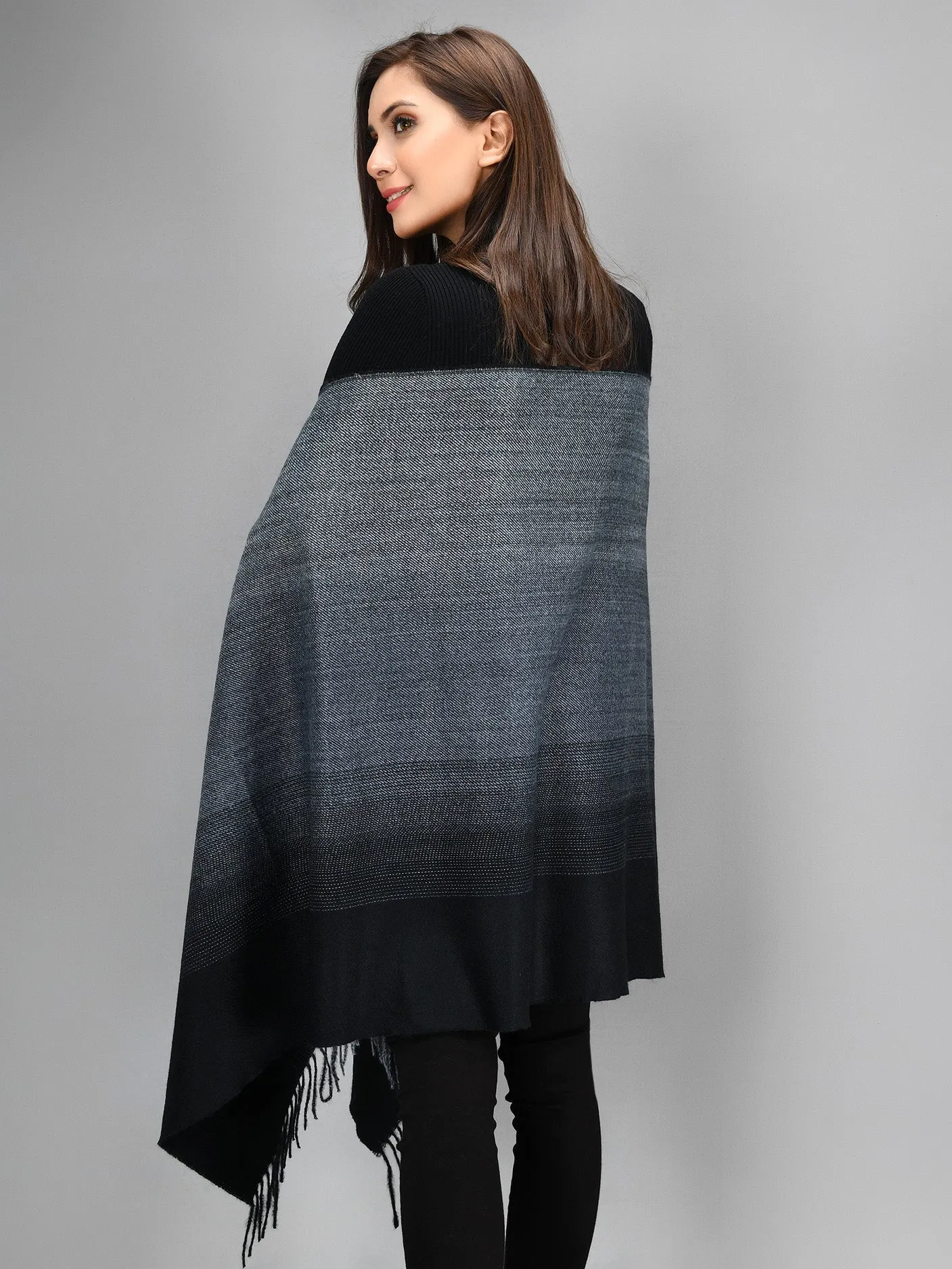 Shaded Shawl - Black