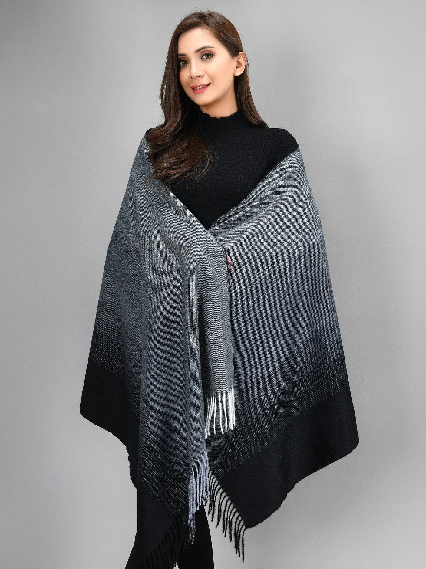 Shaded Shawl - Black