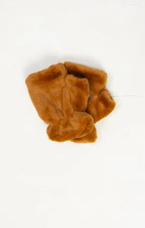 Shearling Fingerless Color Mittens