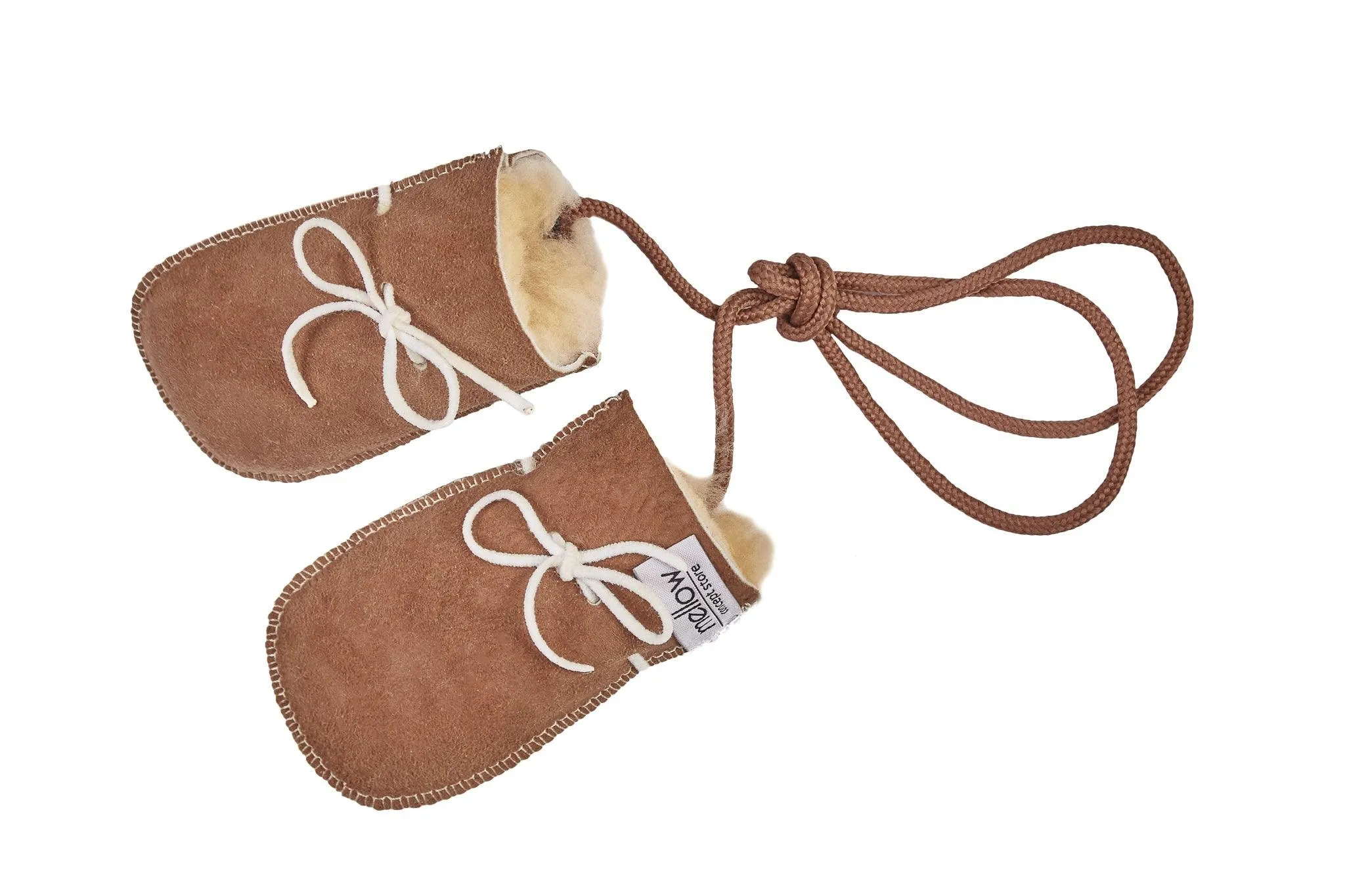 Sheepskin Baby Gloves - Beige