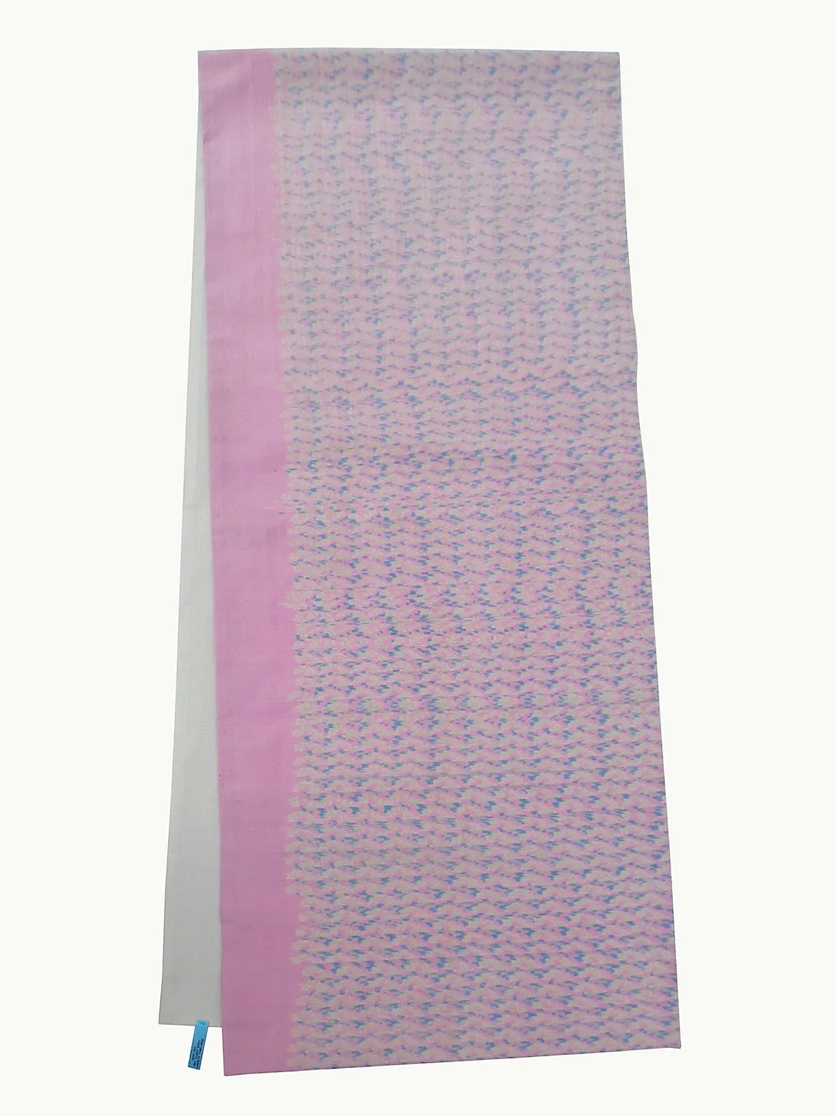 Silk Ikat Double Sided Shawl Baby Pink