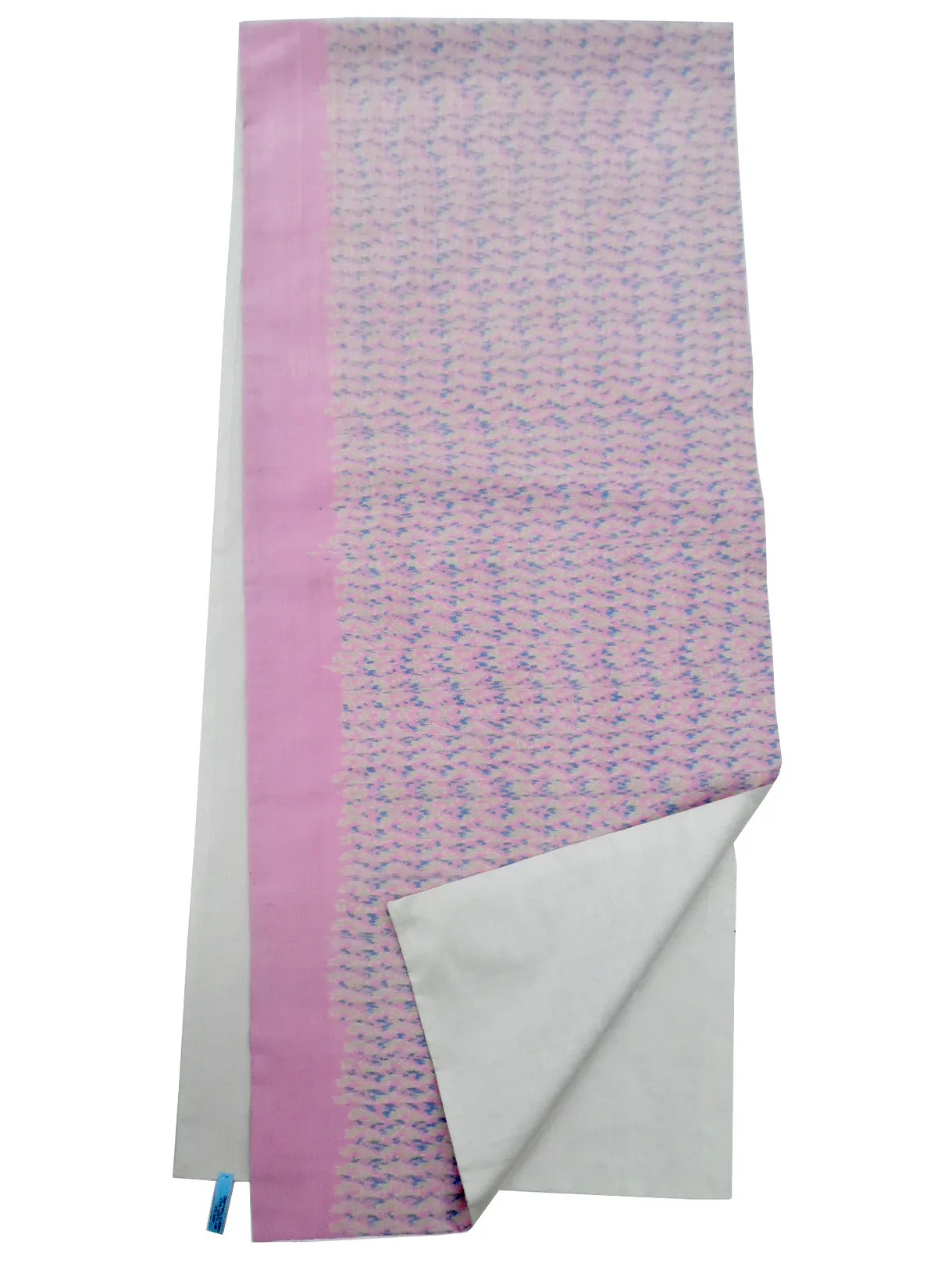 Silk Ikat Double Sided Shawl Baby Pink