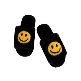 Smiley Slippers (Black)