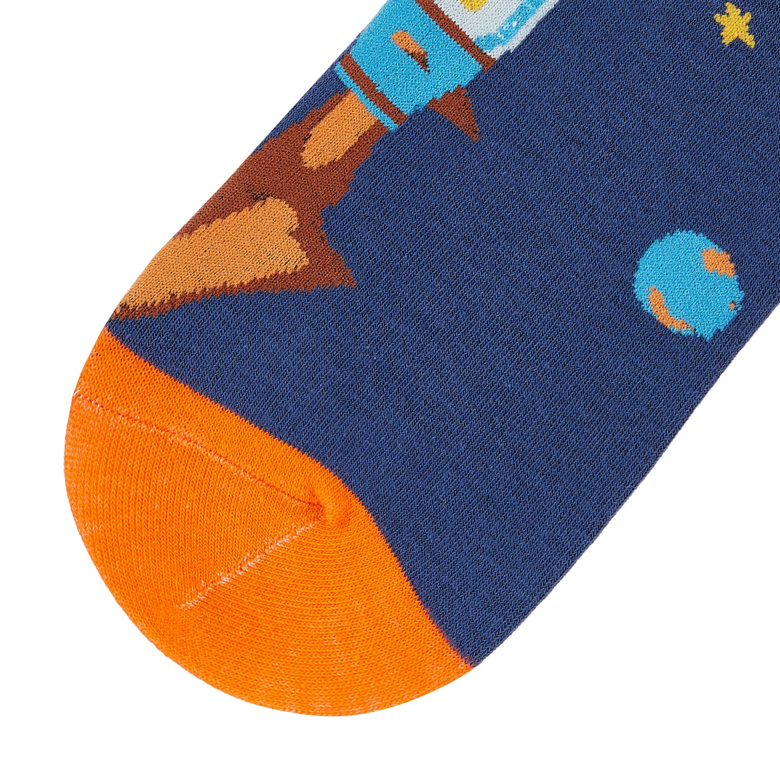 Solar System Printed Crew Length Socks