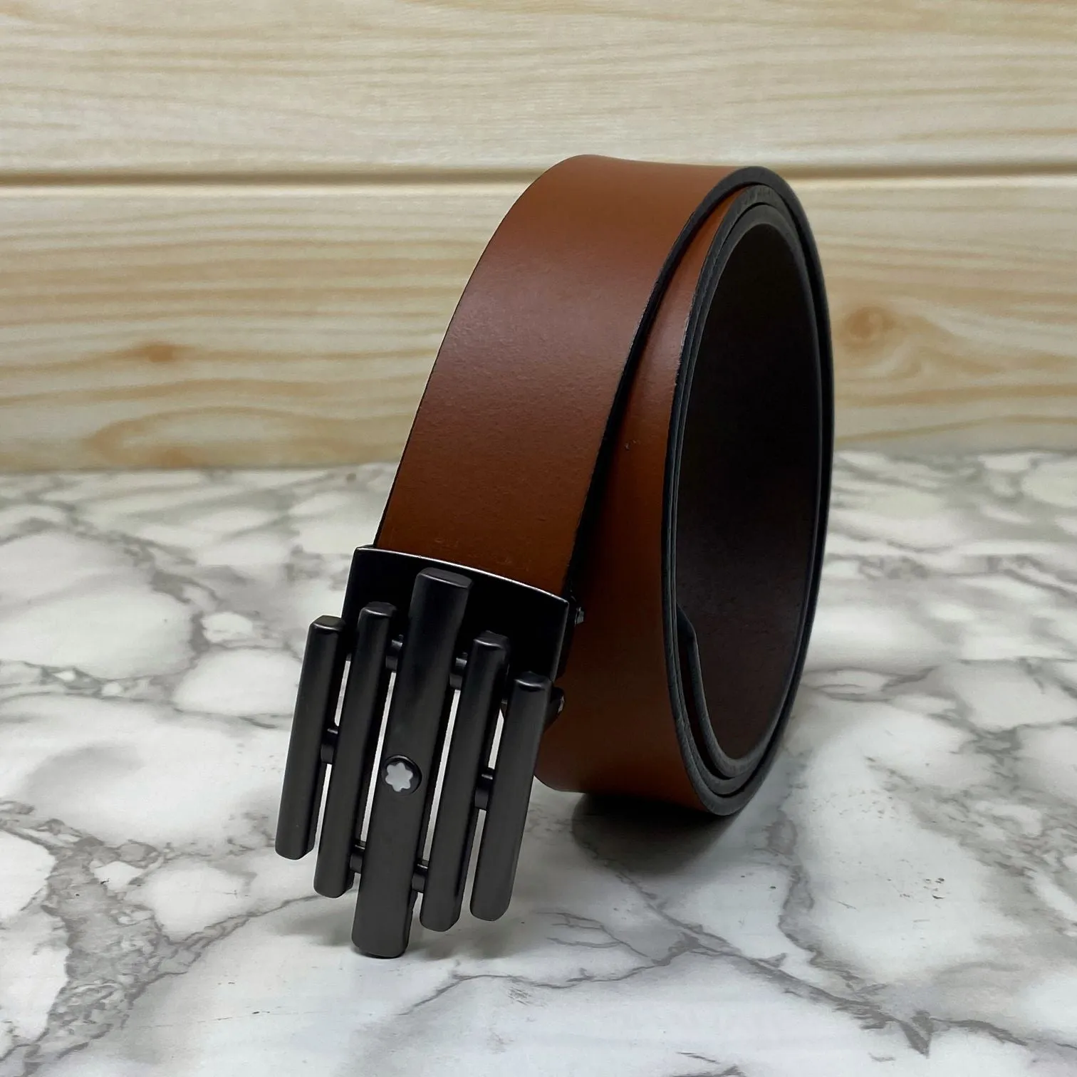 Stylish Formal Leather Strap Belt For Men-JonasParamount