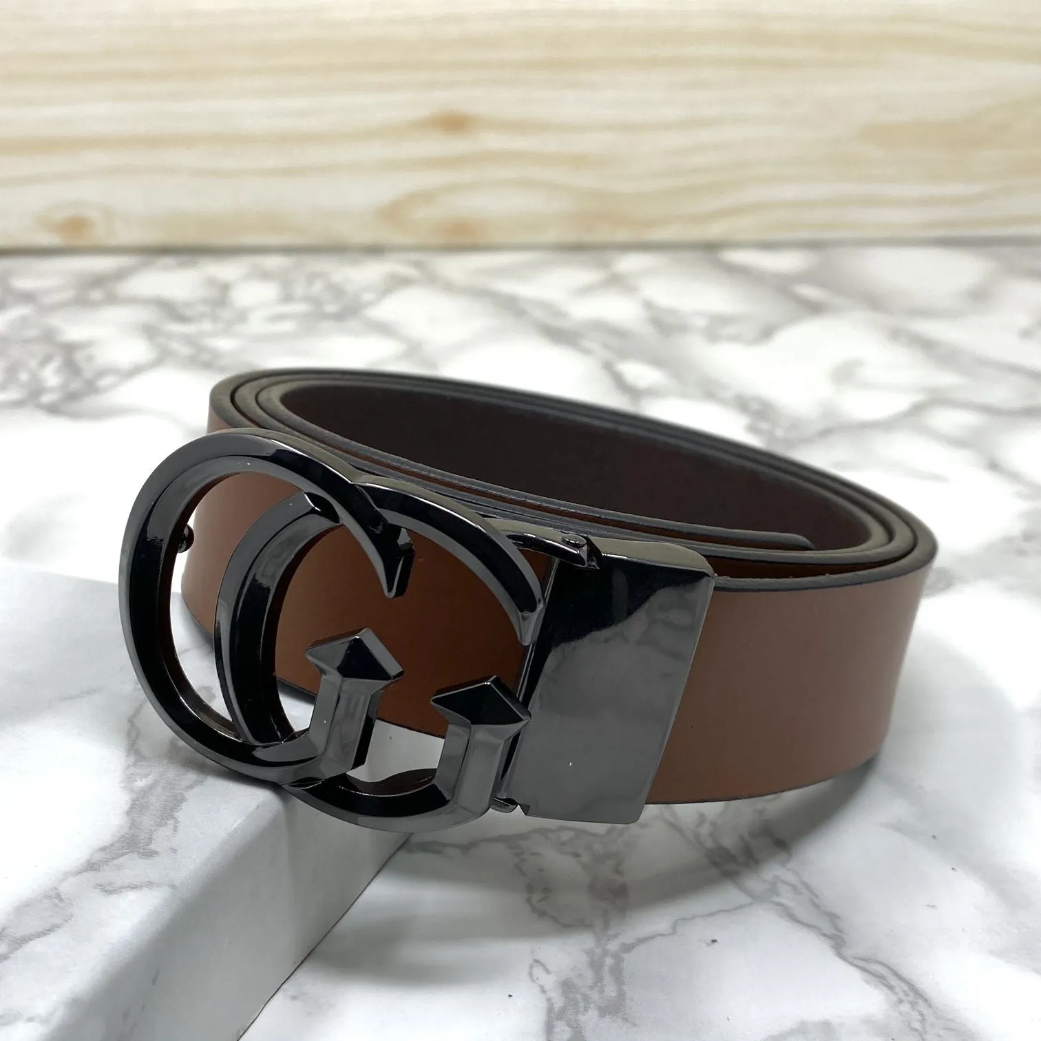 Stylish New Arrival GG Letter Pure Leather Belt-JonasParamount