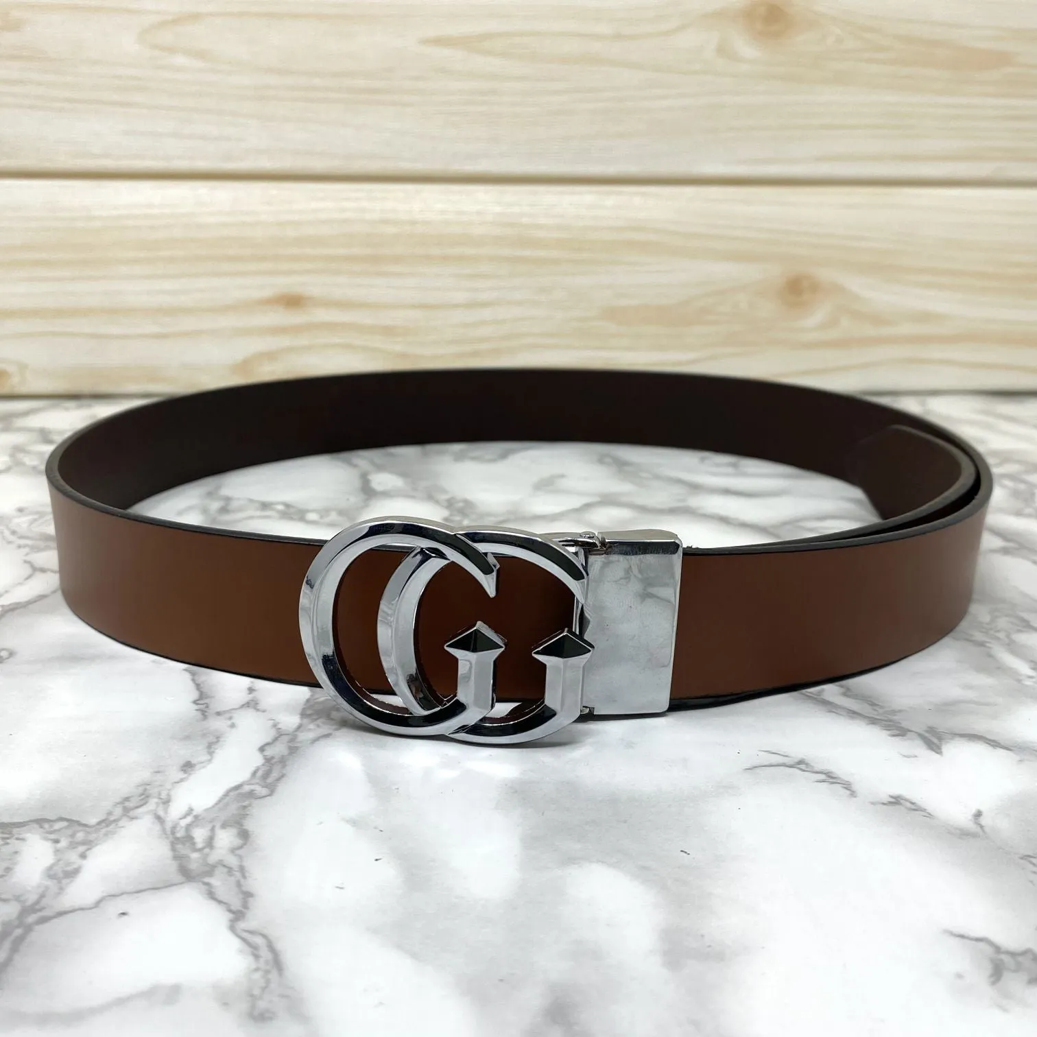 Stylish New Arrival GG Letter Pure Leather Belt-JonasParamount