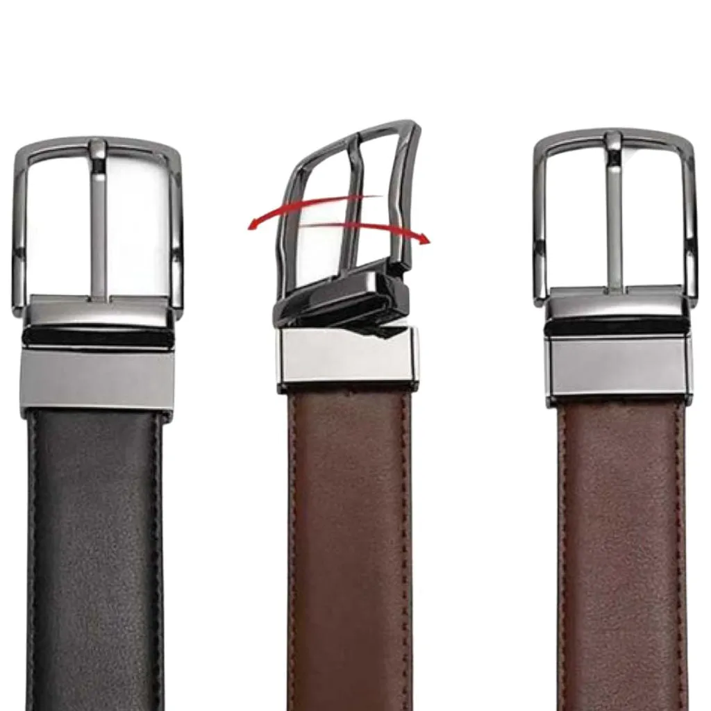 Stylish Solid Faux Leather Belts For Men