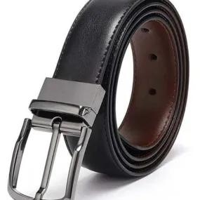 Stylish Solid Faux Leather Belts For Men