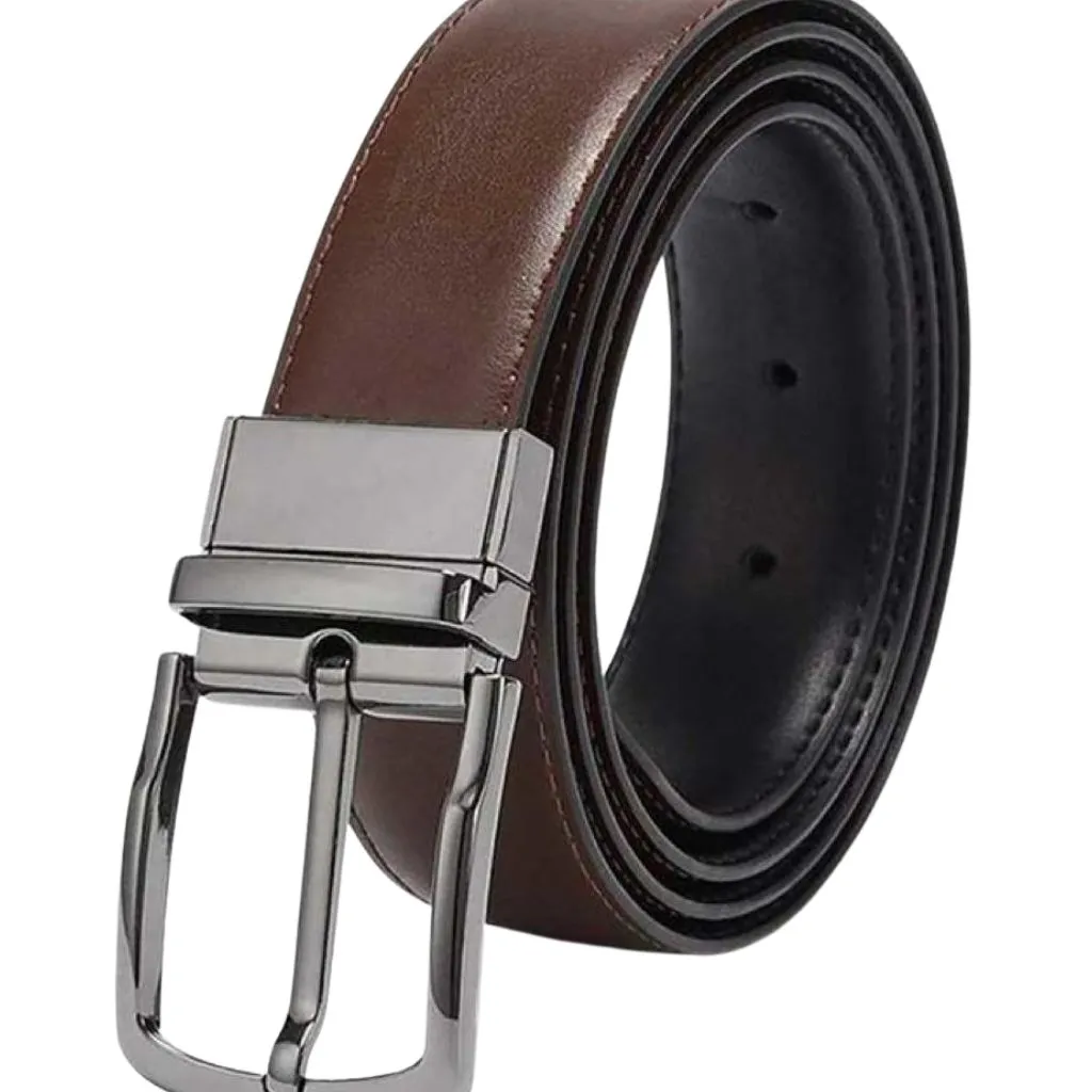 Stylish Solid Faux Leather Belts For Men