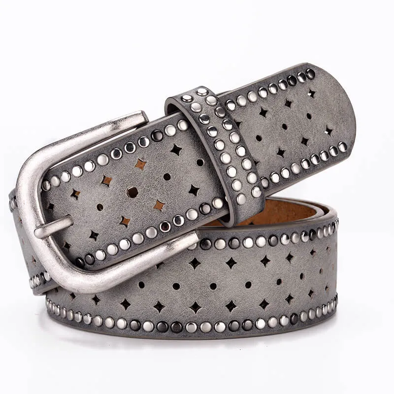 Stylish Women Rivet Belt Hollow Out Wristband-WB7039