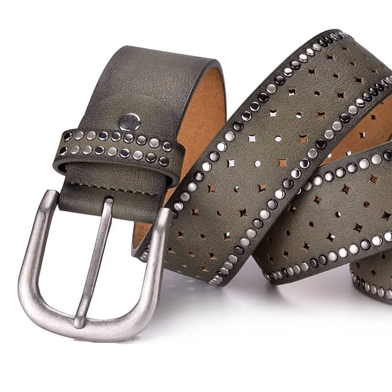 Stylish Women Rivet Belt Hollow Out Wristband-WB7039