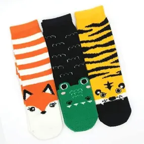 TeeHee Socks Women's Fuzzy Polyester Crew Assorted 3-Pack (R2011)