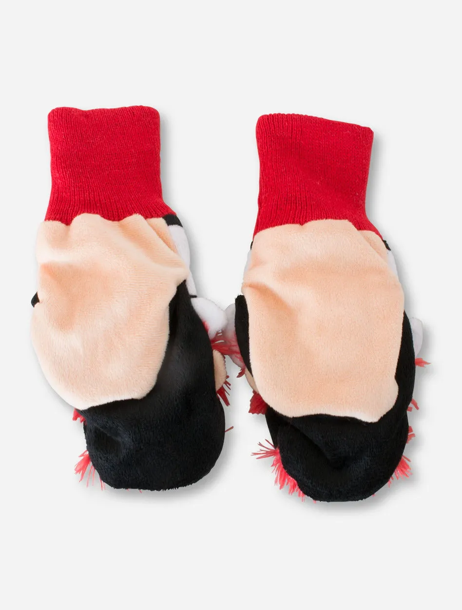 Texas Tech Plush Raider Red Head YOUTH Mittens