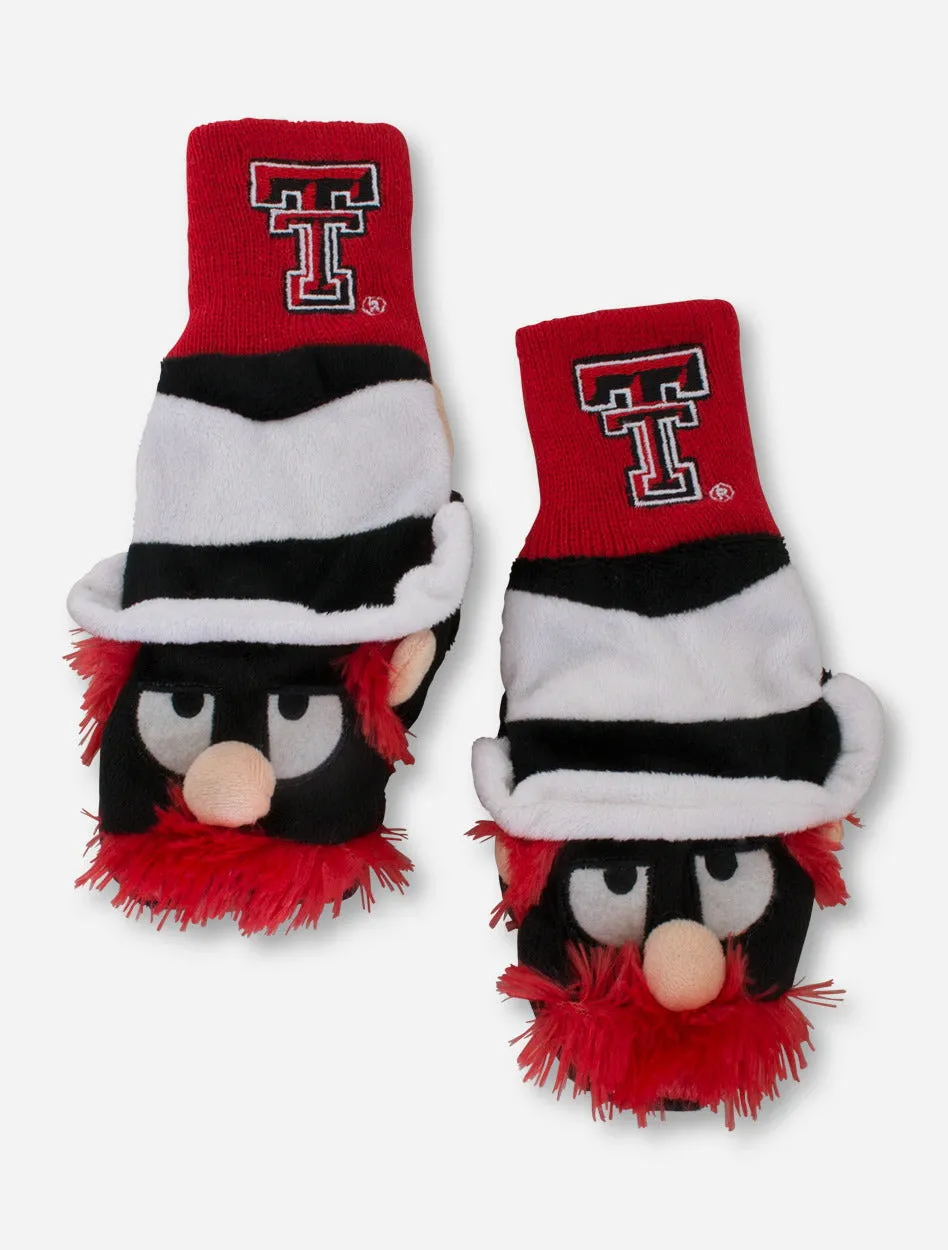 Texas Tech Plush Raider Red Head YOUTH Mittens