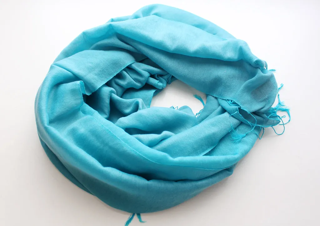 Turquoise Water Pashmina Shawl