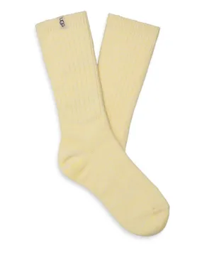 UGG Pale Lily Rib Knit Slouchy Crew Socks