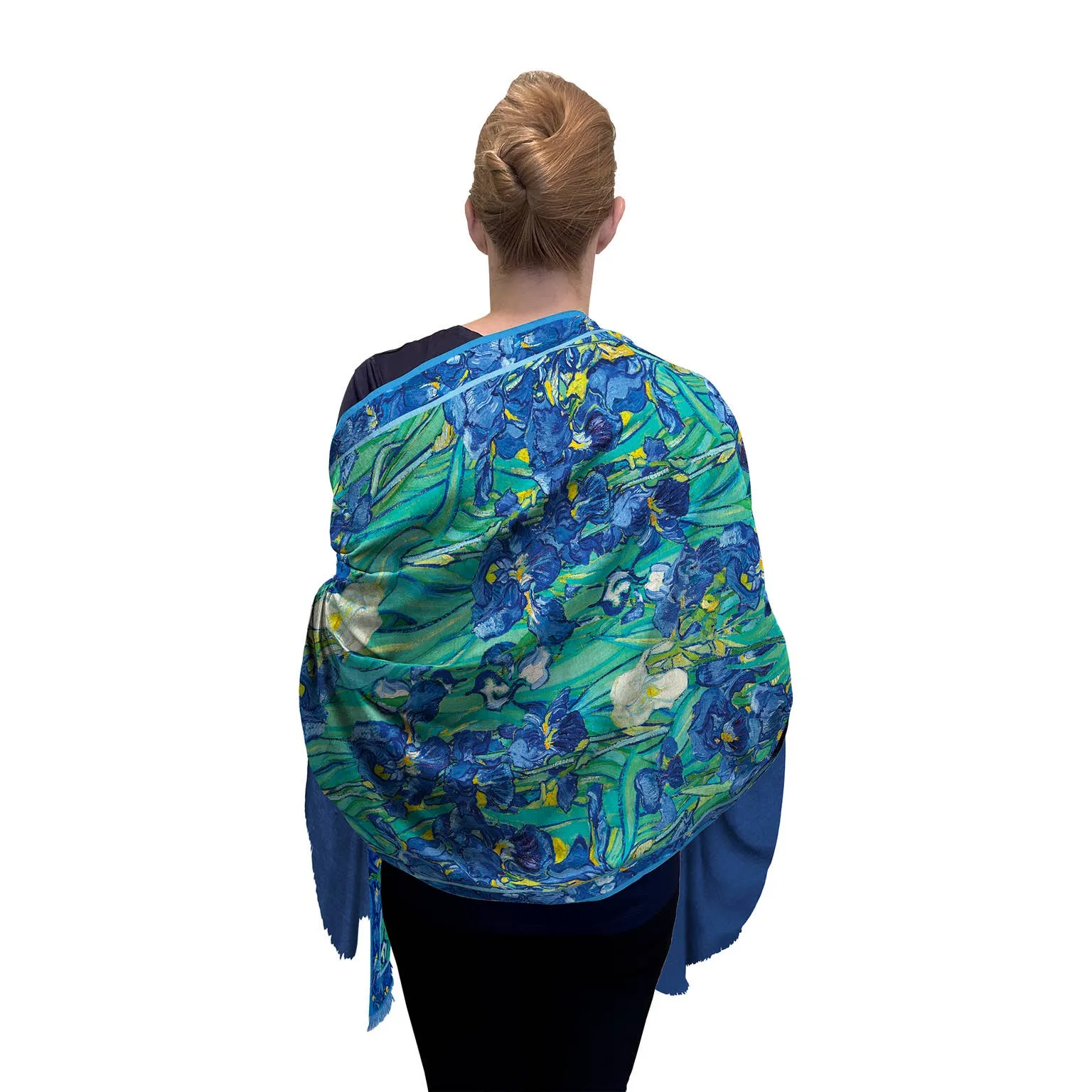 Women's Shawl Wrap Scarf Van Gogh Irises